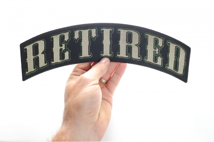 RETIRED Top Rocker Patch In Army Green Colors by Ivamis Patches