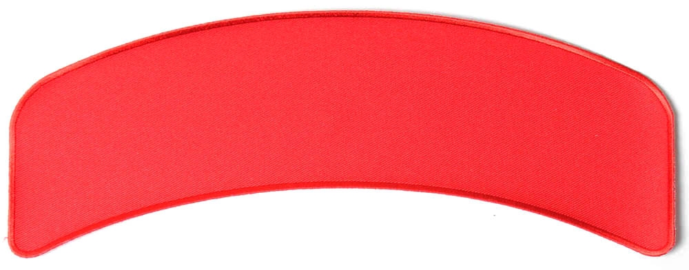 Red 11 Inch Arched Blank Patch Rocker