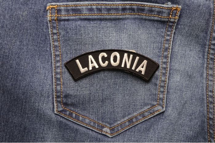 Laconia Rocker Patch shown on jeans