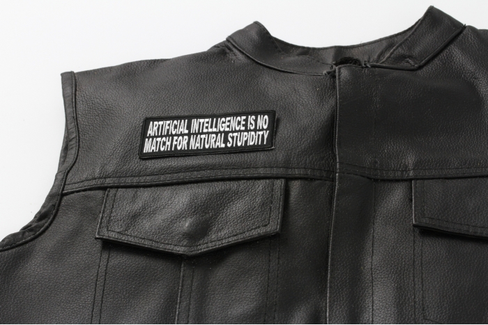  shown on leather vest