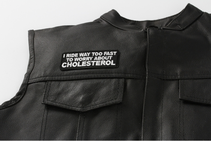  shown on leather vest