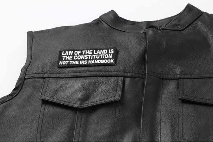  shown on leather vest