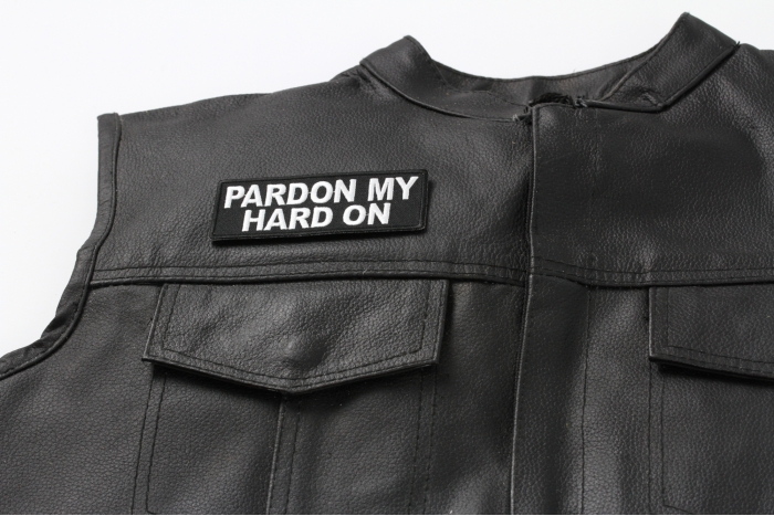  shown on leather vest