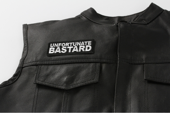  shown on leather vest