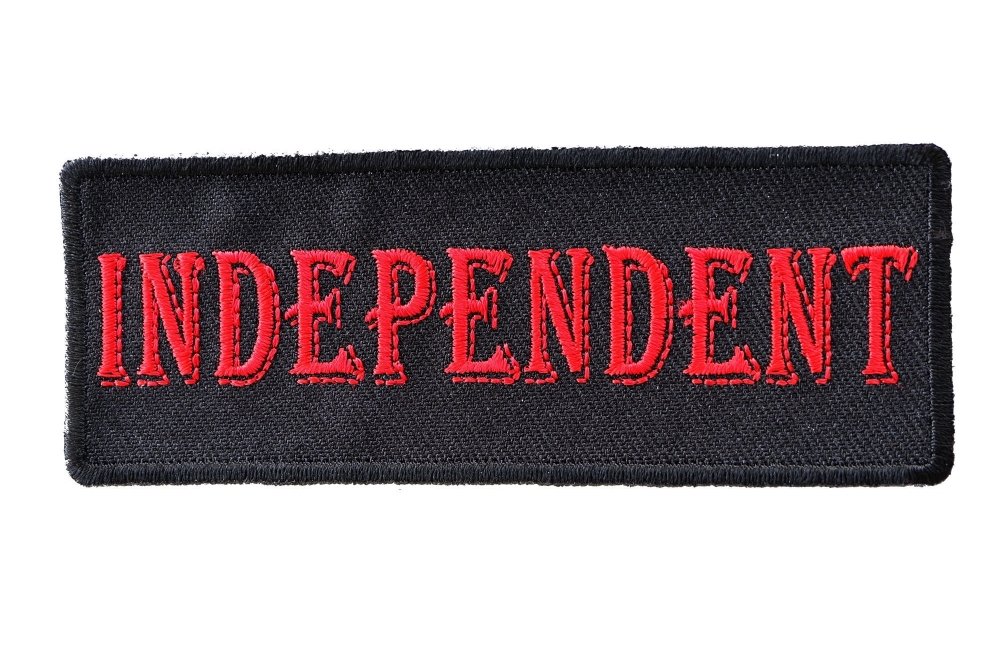 Independent Patch In Red Font