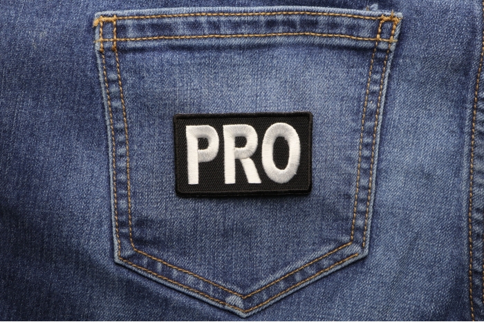 Pro Patch shown on jeans