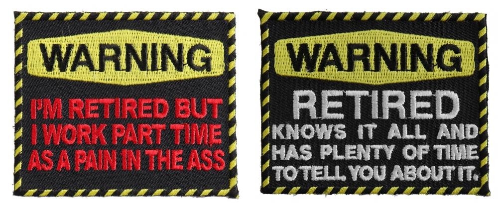Funny Retired Peoples Patches