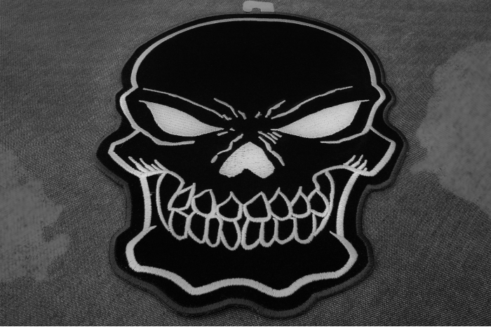 Black Skull Patch diagonal view