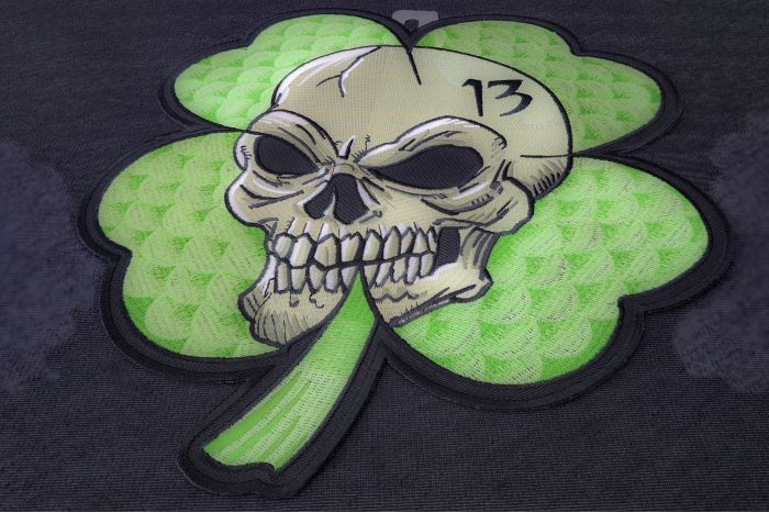 Clover Skull Patch diagonal view