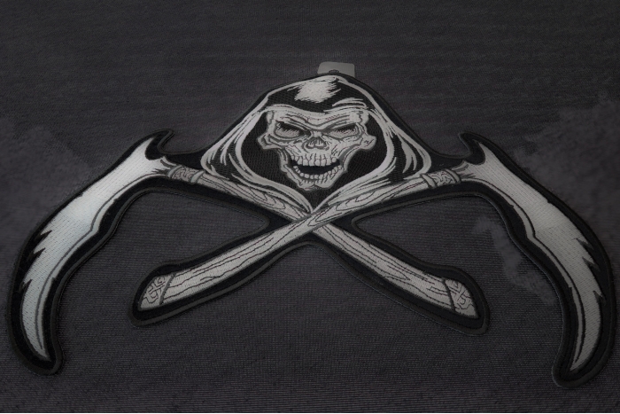 Reaper and Scythes Patch diagonal view
