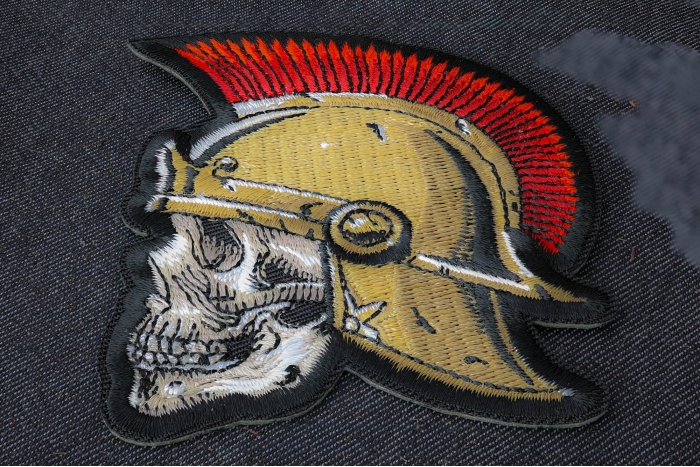 Roman Patch Roman Skull Soldier Patch by Ivamis Patches