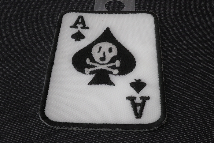 Skull Ace Of Spades Patch diagonal view