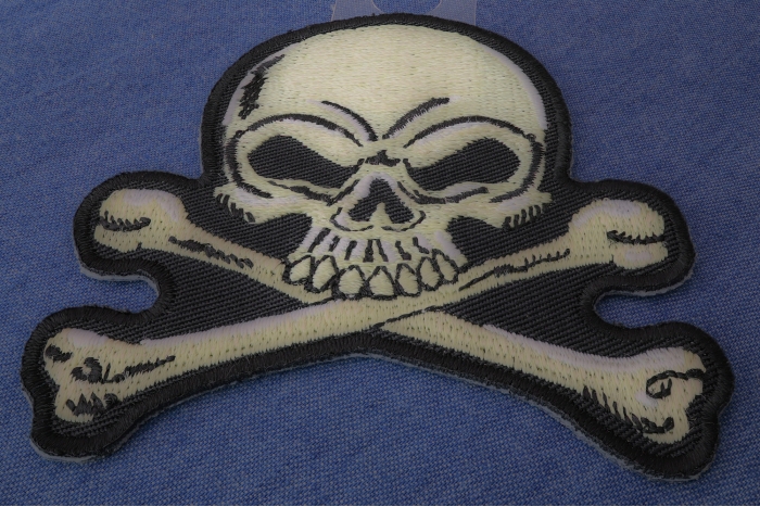 Skull and Cross Bones Patch diagonal view