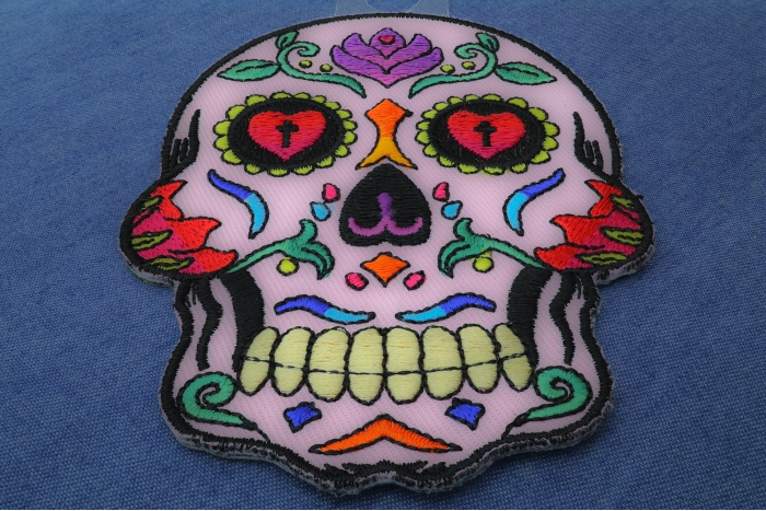 Sugar Skull Patch diagonal view