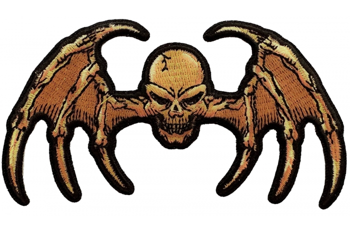 Bat Wings Skull Patch