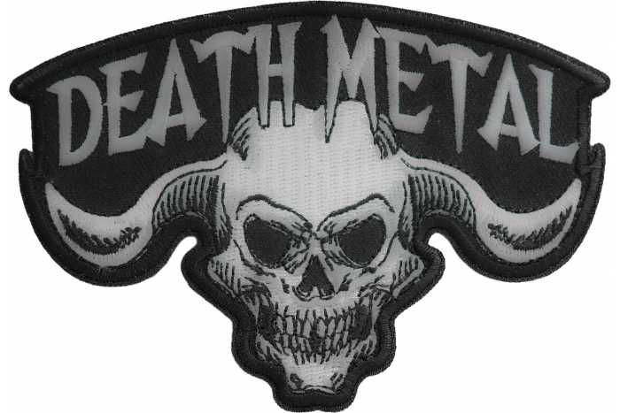 Death Metal Skull Patch