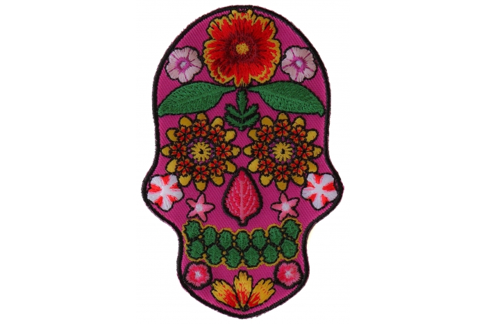 Flowered Skull Patch