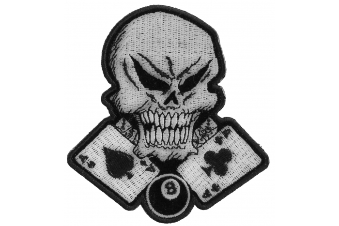 Aces, 8 Ball and Skull Patch