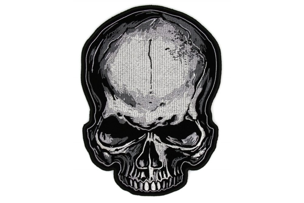 Gray Skull Large Back Patch