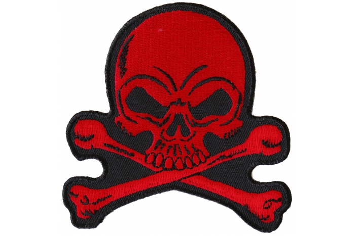 Red Skull and Crossbones Patch