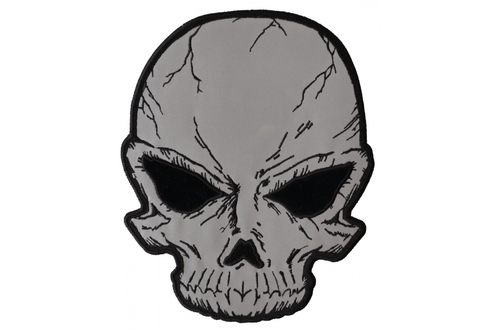 Red Eyes Skull Patch Iron-On Patches For Jackets / Biker Patch