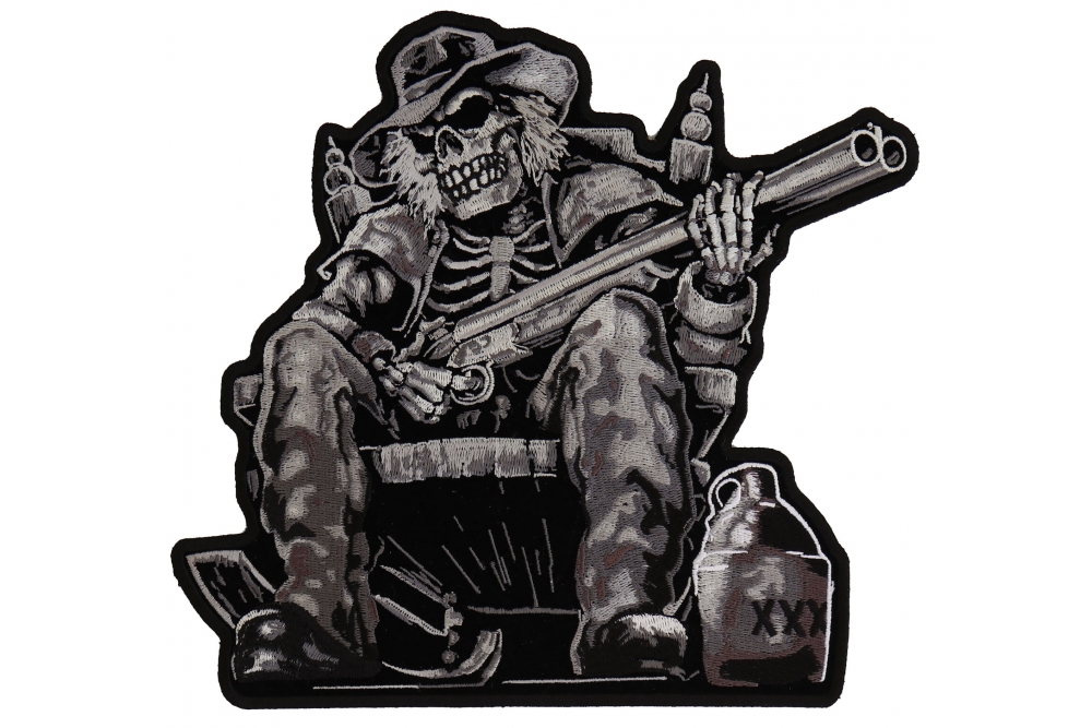 Shotgun Skeleton Moonshiner Large Patch