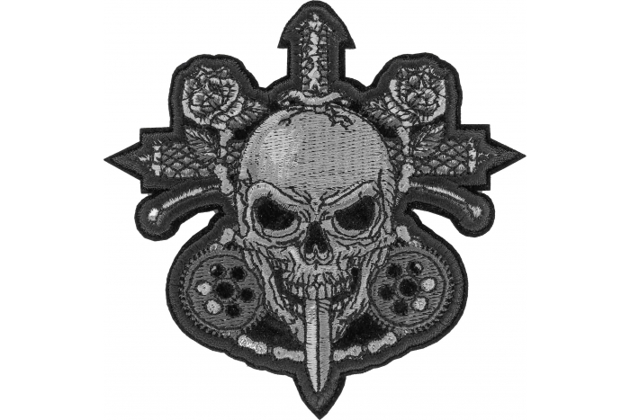 Skull and Roses Patch