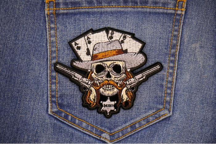 Wild Bill Hickok Patch shown on jeans