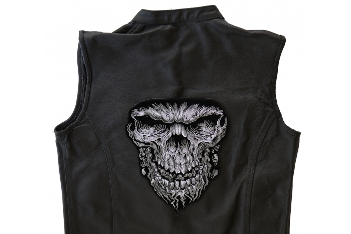  shown on leather vest