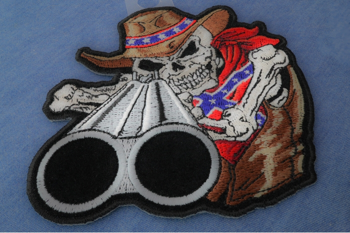 Rebel Cowboy with Shotgun Patch diagonal view