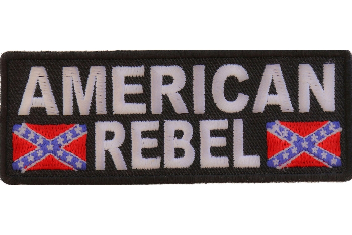American Rebel Patch With Flags