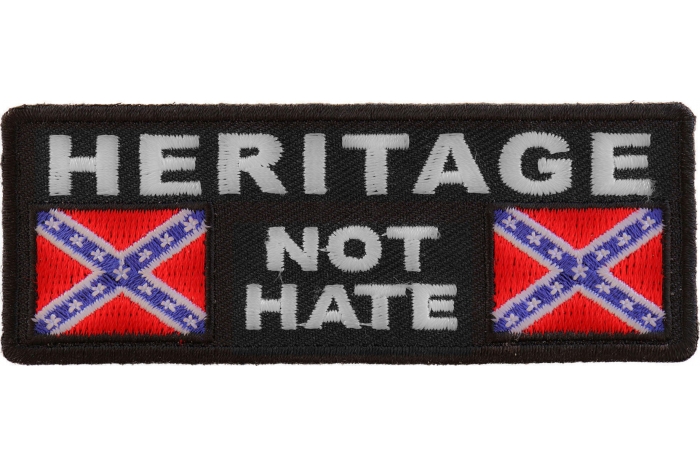 Heritage Not Hate Rebel Flag Patch