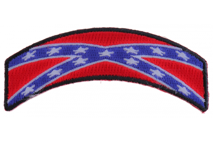 Tribe Rocker Patch Iron On Rebel Flag Rocker Patch | Embroidered Patches by Ivamis Patches