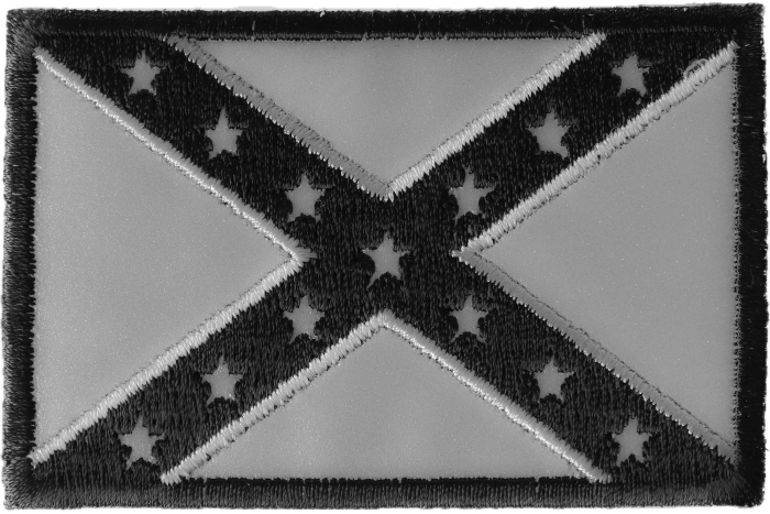 Reflective Rebel Flag Patch