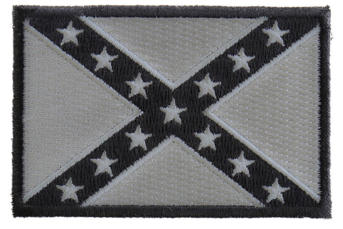 Subdued Gray Confederate Flag Patch