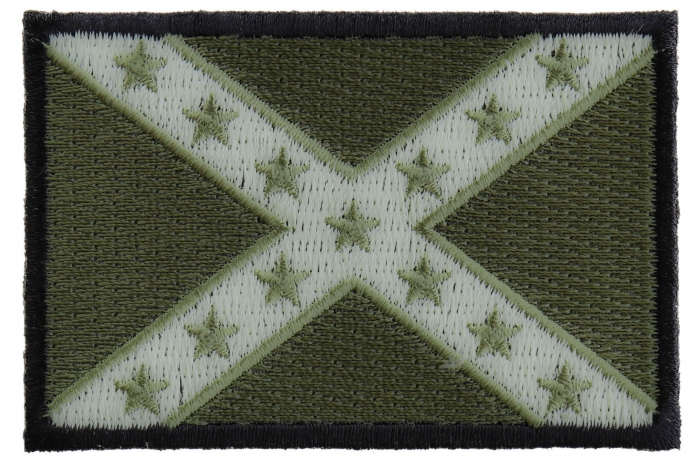 Subdued Green Confederate Flag Patch