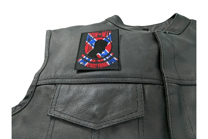  shown on leather vest