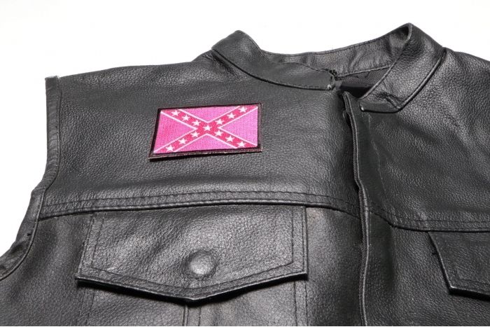  shown on leather vest