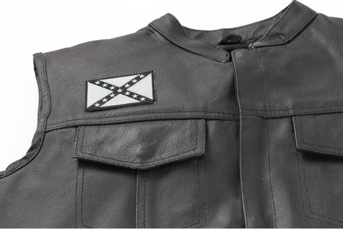  shown on leather vest