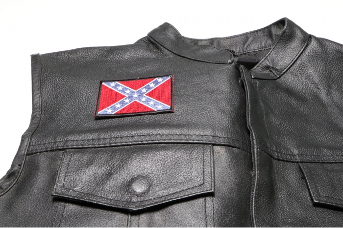  shown on leather vest