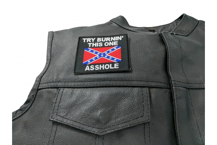  shown on leather vest