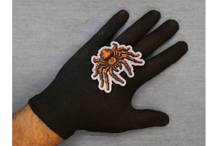 Spider Patch shown on hand for size comparison
