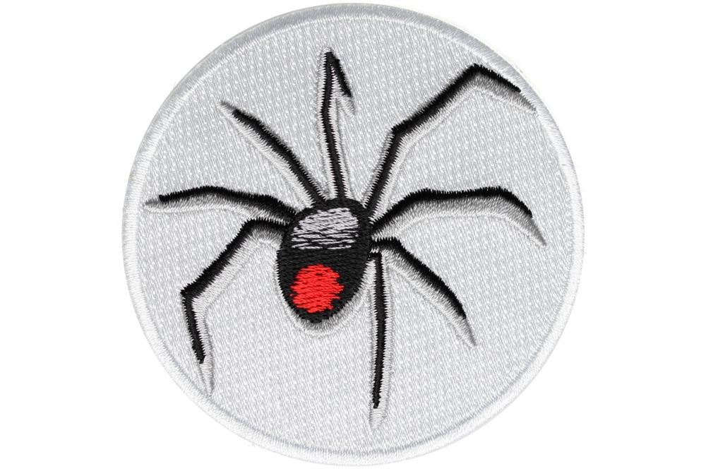 Black Widow Spider Iron on Patch