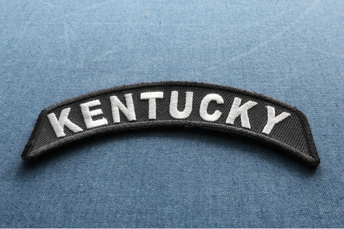 Kentucky Patch Iron on State Rocker diagonal view