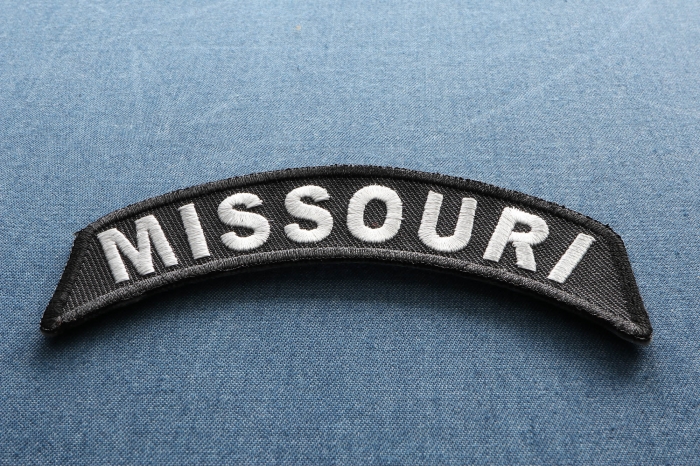Missouri Patch Iron on State Rocker diagonal view