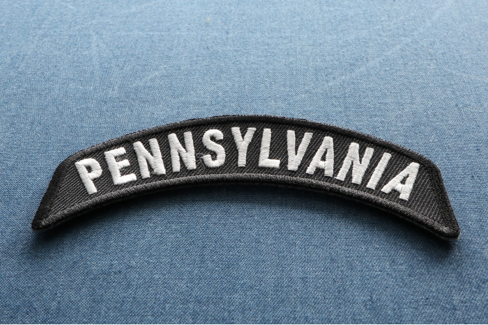 Pennsylvania Patch Iron on State Rocker diagonal view