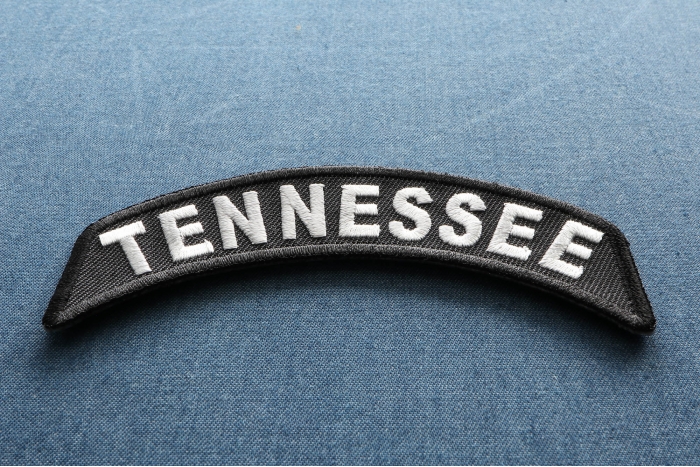 Tennessee Patch Iron on State Rocker diagonal view