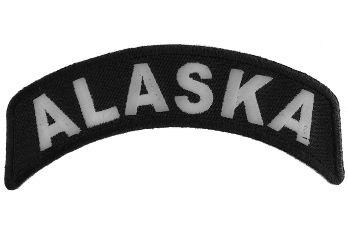 Alaska Patch Iron on State Rocker