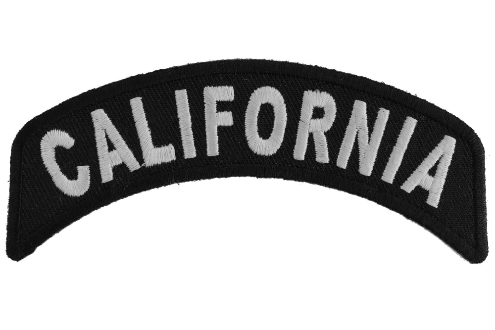 California Flag (Black) Iron On Patch – Patch Collection