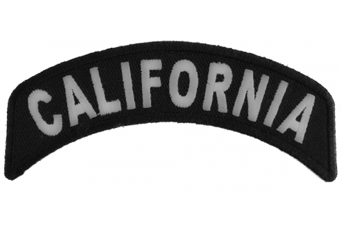 California Patch Iron on State Rocker